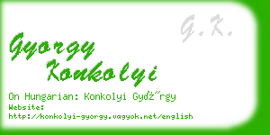 gyorgy konkolyi business card